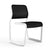 Newson Aluminum Chair Side/Dining Knoll Armless Warm White Black