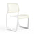 Newson Aluminum Chair Side/Dining Knoll Armless Warm White Warm White