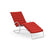 MR Adjustable Chaise Lounge lounge chair Knoll Acqua Leather - Coral Sea 