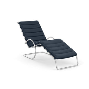 MR Adjustable Chaise Lounge lounge chair Knoll Sabrina Leather - Marine Blue 
