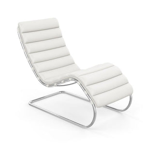 MR Chaise Lounge lounge chair Knoll Acqua Leather - Bering Sea 