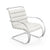 MR Lounge Arm Chair lounge chair Knoll Acqua Leather - Bering Sea 