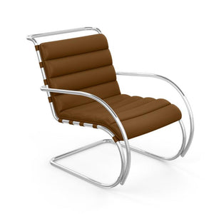 MR Lounge Arm Chair lounge chair Knoll Acqua Leather - Mississippi Delta 