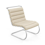 MR Armless Lounge Chair lounge chair Knoll Volo Leather - Parchment 