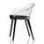 Cyborg Armchair Side/Dining Magis Glossy Black Legs/Transparent Clear Back 