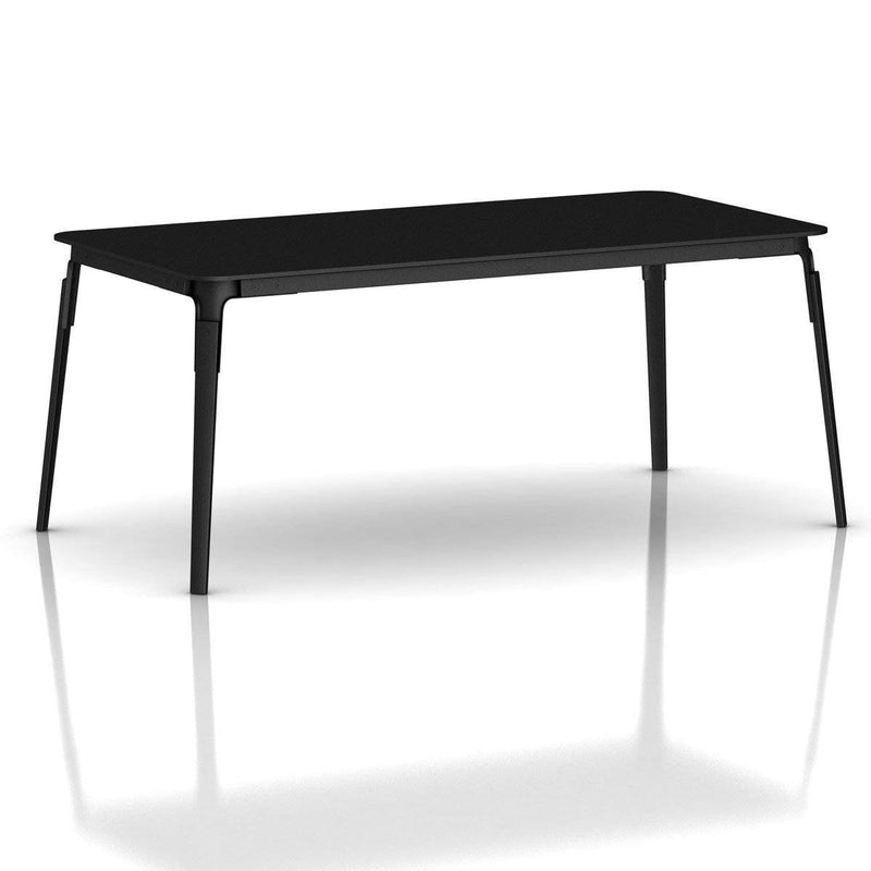 Steelwood Rectangular Table Dining Tables Magis All Black 