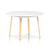 Steelwood Round Table Dining Tables Magis Natural Beech Frame/White Top 