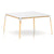 Steelwood Table Dining Tables Magis Square, 57" x 57" Natural beech frame/white top 