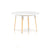 Steelwood Table Dining Tables Magis Round Natural beech frame/white top 