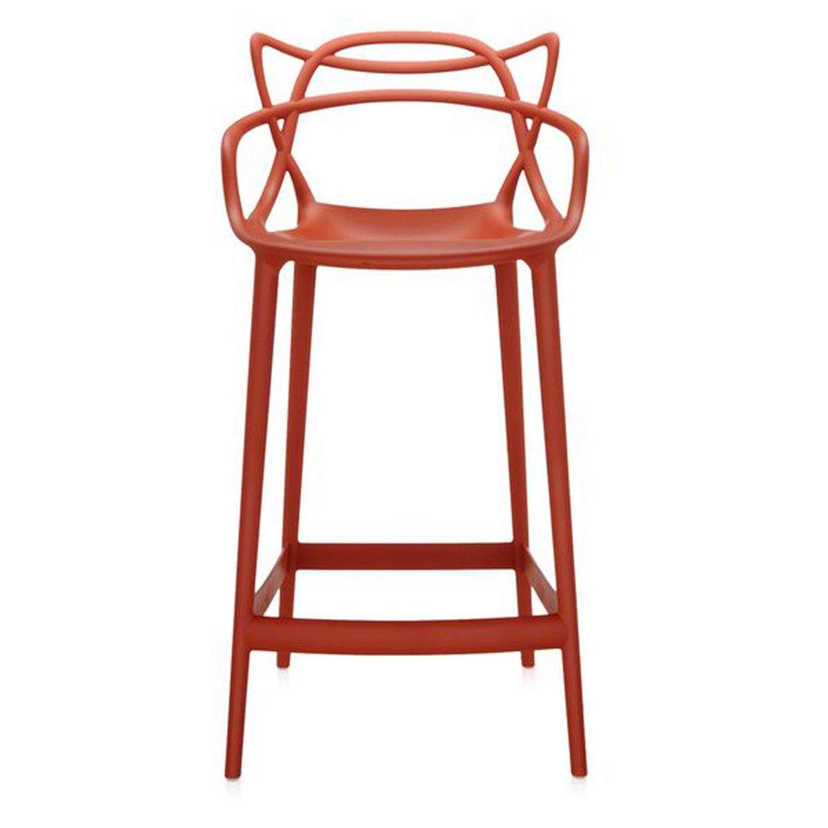 Masters Stool bar seating Kartell Counter Height Rusty Orange 