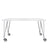 Max Table With Wheels Tables Kartell Small Zinc White 