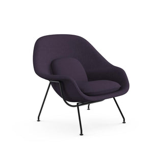 Medium Womb Chair lounge chair Knoll Black Classic Boucle - Black Iris 
