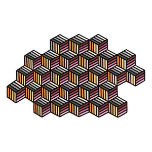 Parquet Hexagon Rug Rug Gan 6’2" x 10" 