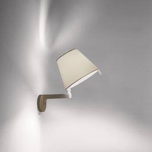 Melampo Mini Wall Lamp wall / ceiling lamps Artemide Bronze body with parchment diffuser 