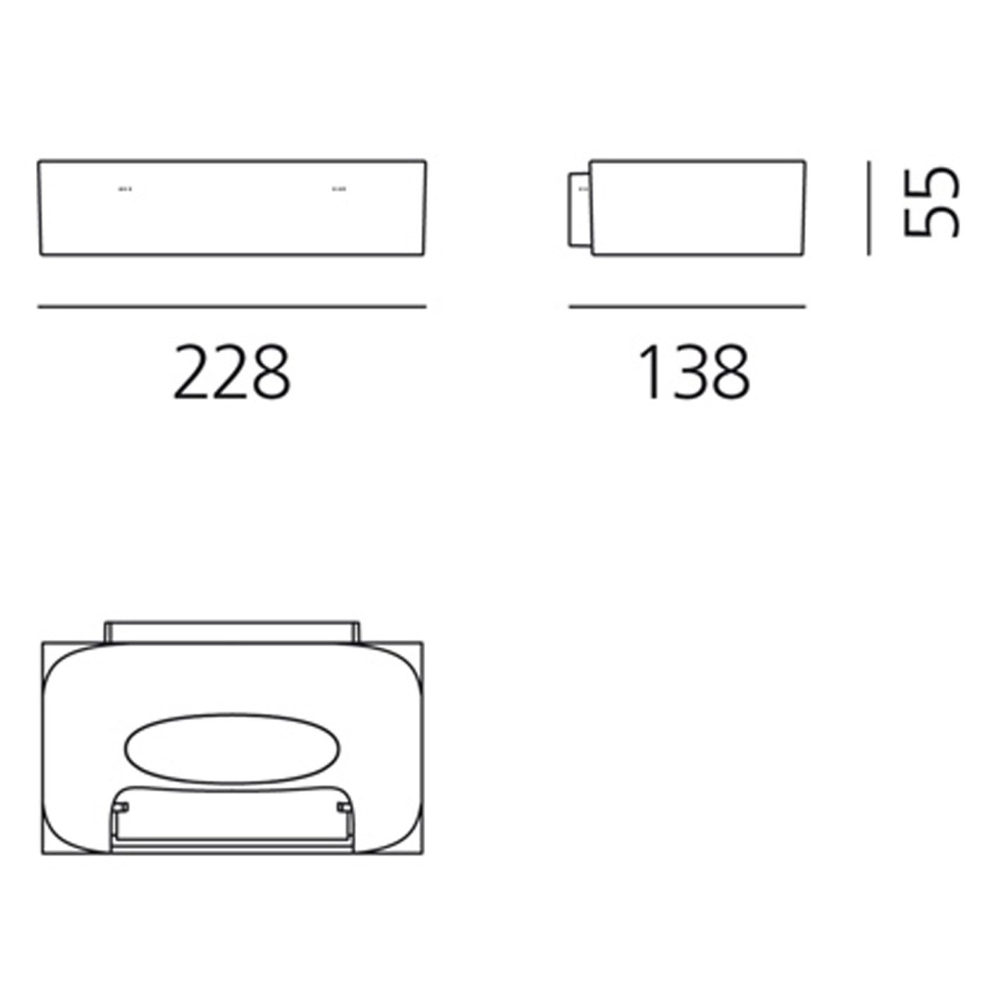 Melete Wall LED wall / ceiling lamps Artemide 