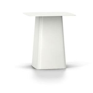 Metal Side Table side/end table Vitra Medium +$80.00 White Top/White Base 