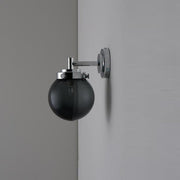 Mini Globe Wall Light Wall Lights Original BTC Anthracite with Chrome 