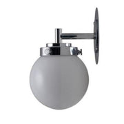 Mini Globe Wall Light Wall Lights Original BTC Opal with Chrome 