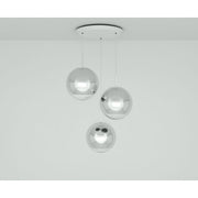 Mirror Ball LED 40cm Round Pendant System hanging lamps Tom Dixon Silver 