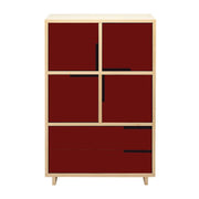 Modu-Licious #6 storage BluDot Maple Red 