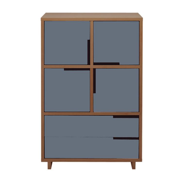 Modu-Licious #6 storage BluDot Walnut Grey Blue 
