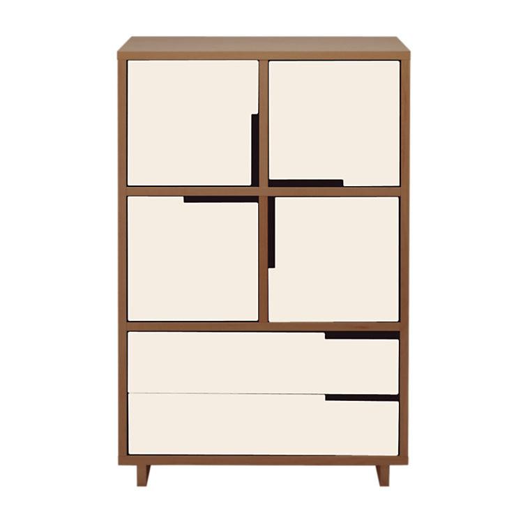 Modu-Licious #6 storage BluDot Walnut Ivory 