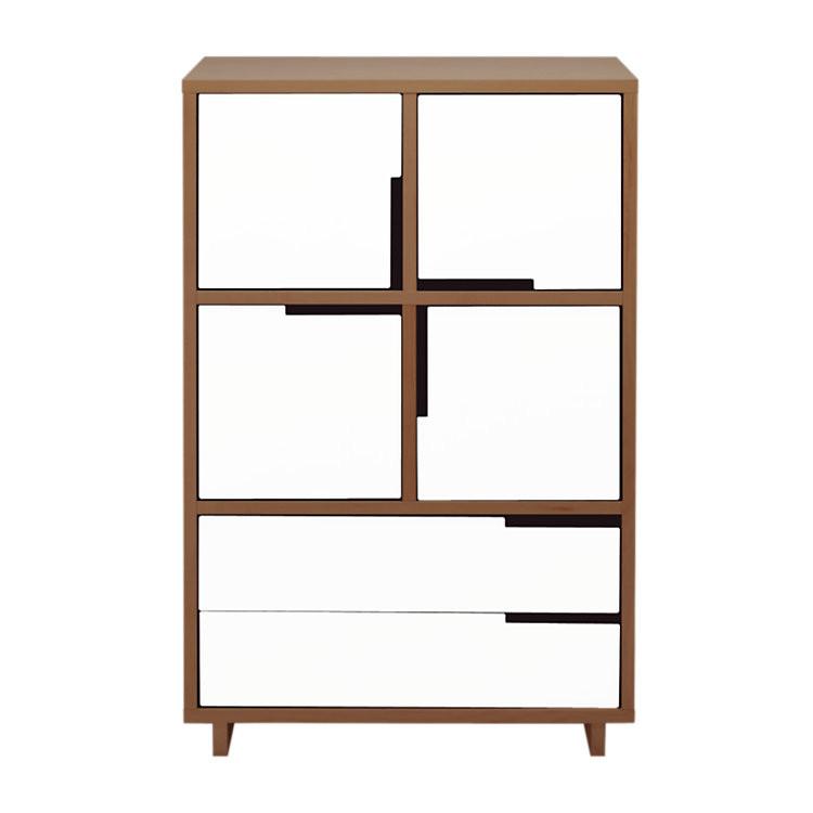 Modu-Licious #6 storage BluDot Walnut White 