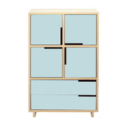Modu-Licious #6 storage BluDot Maple Robin's Egg Blue 