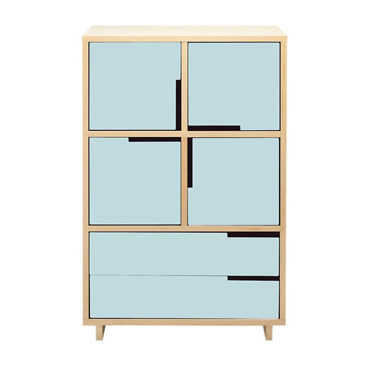 Modu-Licious #6 storage BluDot Maple Robin's Egg Blue 