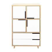 Modu-Licious #6 storage BluDot Maple White 
