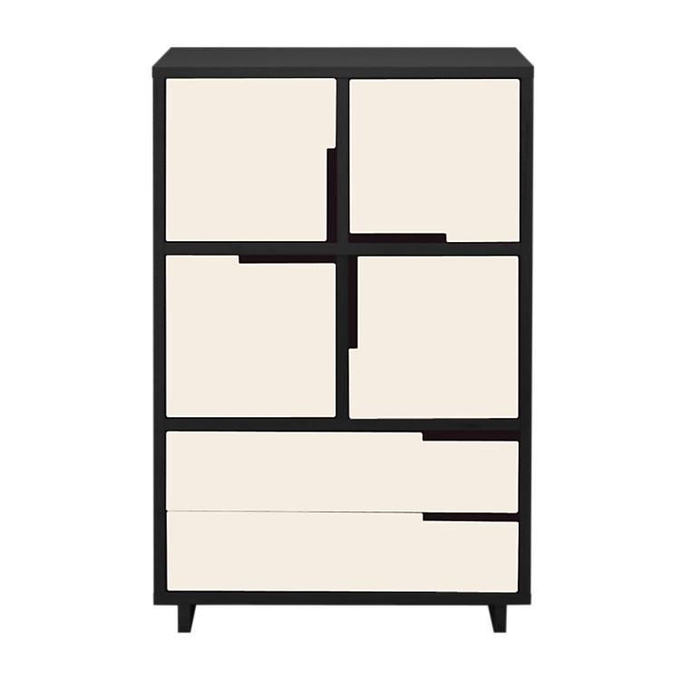 Modu-Licious #6 storage BluDot Graphite on Oak Ivory 