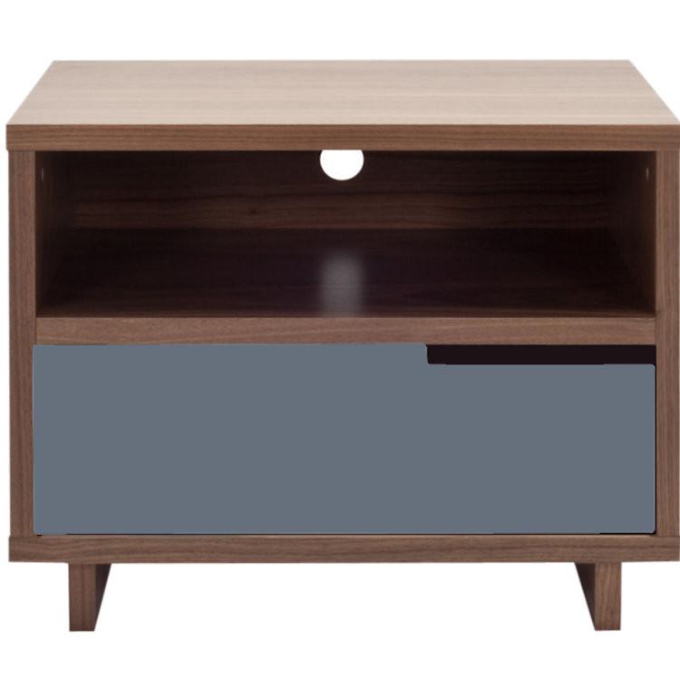 Modu-Licious Bedside Table side/end table BluDot Walnut Grey Blue 