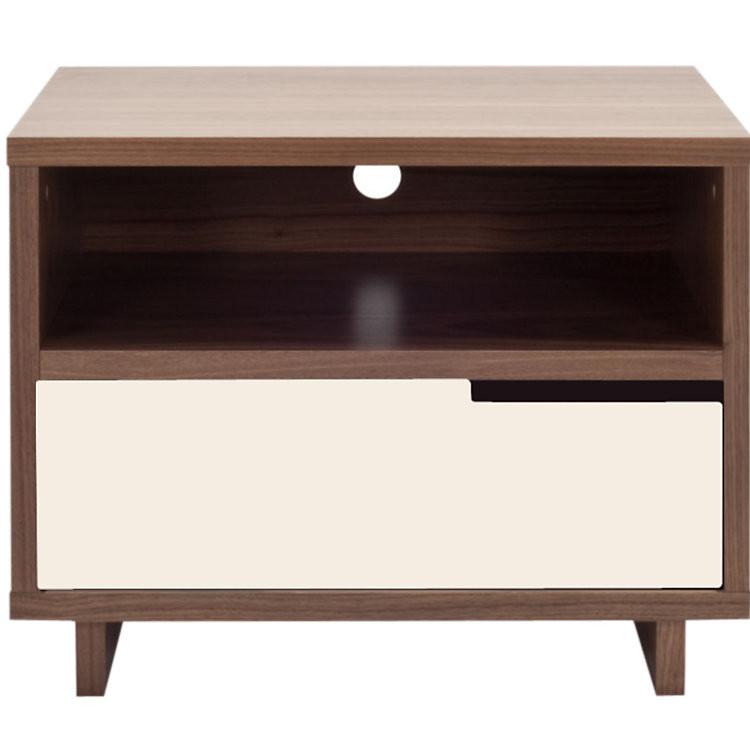 Modu-Licious Bedside Table side/end table BluDot Walnut Ivory 