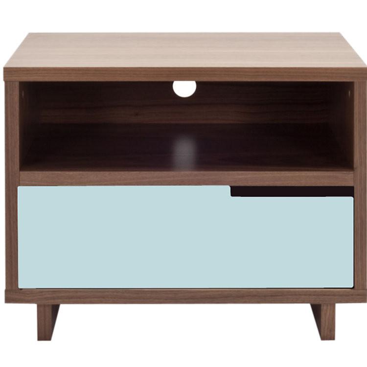 Modu-Licious Bedside Table side/end table BluDot Walnut Robin's Egg Blue 