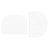 Modular Art Piece Accessories Bend Goods White Round - 2 Pcs 