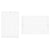 Modular Art Piece Accessories Bend Goods White Straight - 2 Pcs 