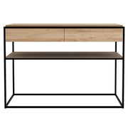 Monolit Console table Ethnicraft Black - Natural Oak 
