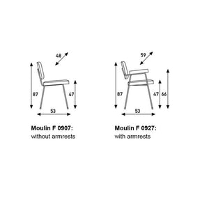 Moulin Side Chair F0907 Sofa Artifort 