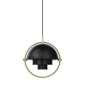 Multi-Lite Pendant Light hanging lamps Gubi Black Brass Base/Black Brass 