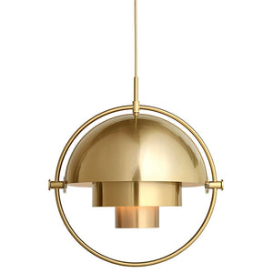 Multi-Lite Pendant Light hanging lamps Gubi All brass 