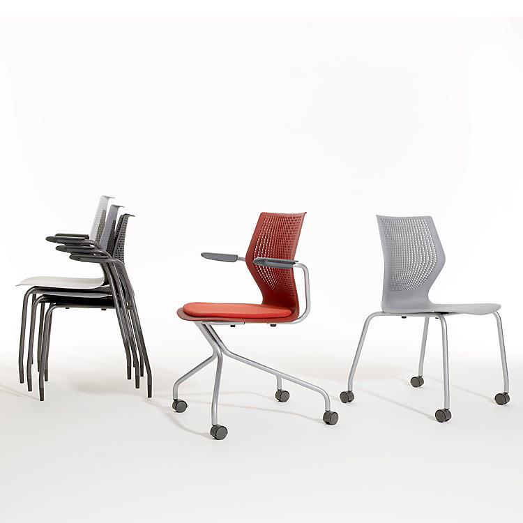 MultiGeneration Hybrid Chair With Upholstered Seat Pad task chair Knoll 