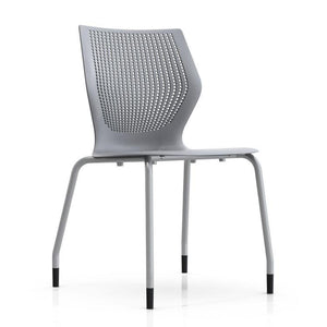 MultiGeneration Stacking Chair - No Seat Pad task chair Knoll Armless Glides Grey