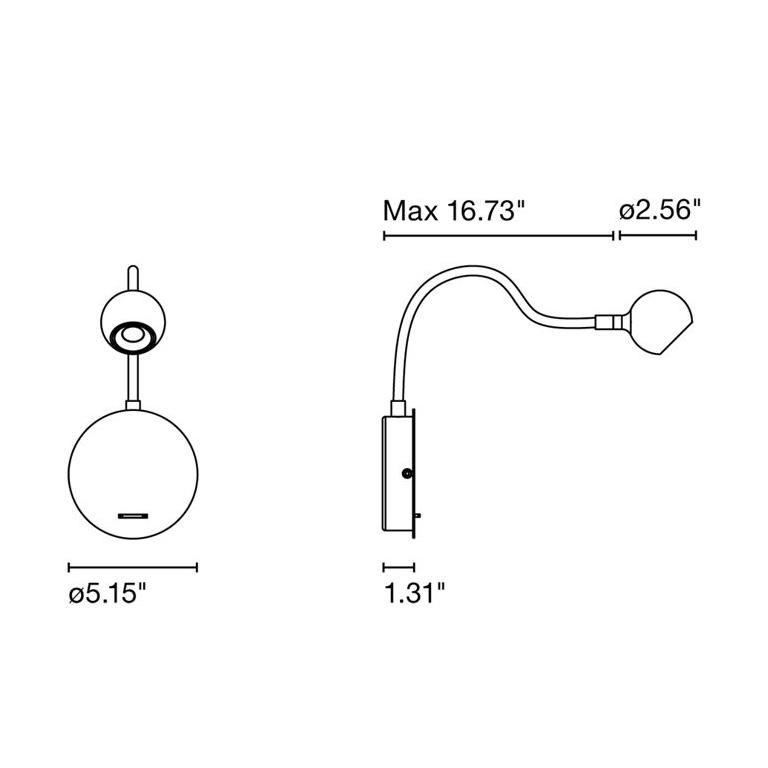 N. Ocho Wall Lamp Wall Lights Marset 