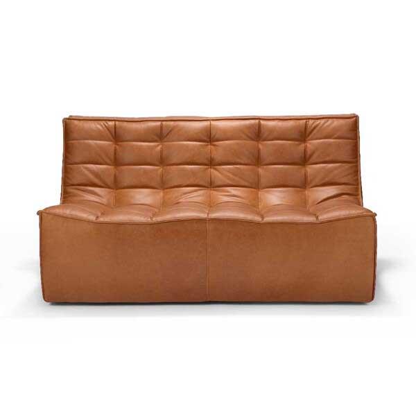 N701 Sofa Sofa Ethnicraft 2 Seater Old Saddle Leather 