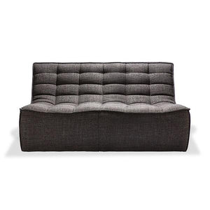 N701 Sofa Sofa Ethnicraft 2 Seater Dark Grey 