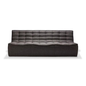 N701 Sofa Sofa Ethnicraft 3 Seater Dark Grey 