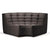 N701 Sofa - Round Corner Sofa Ethnicraft Dark Grey 