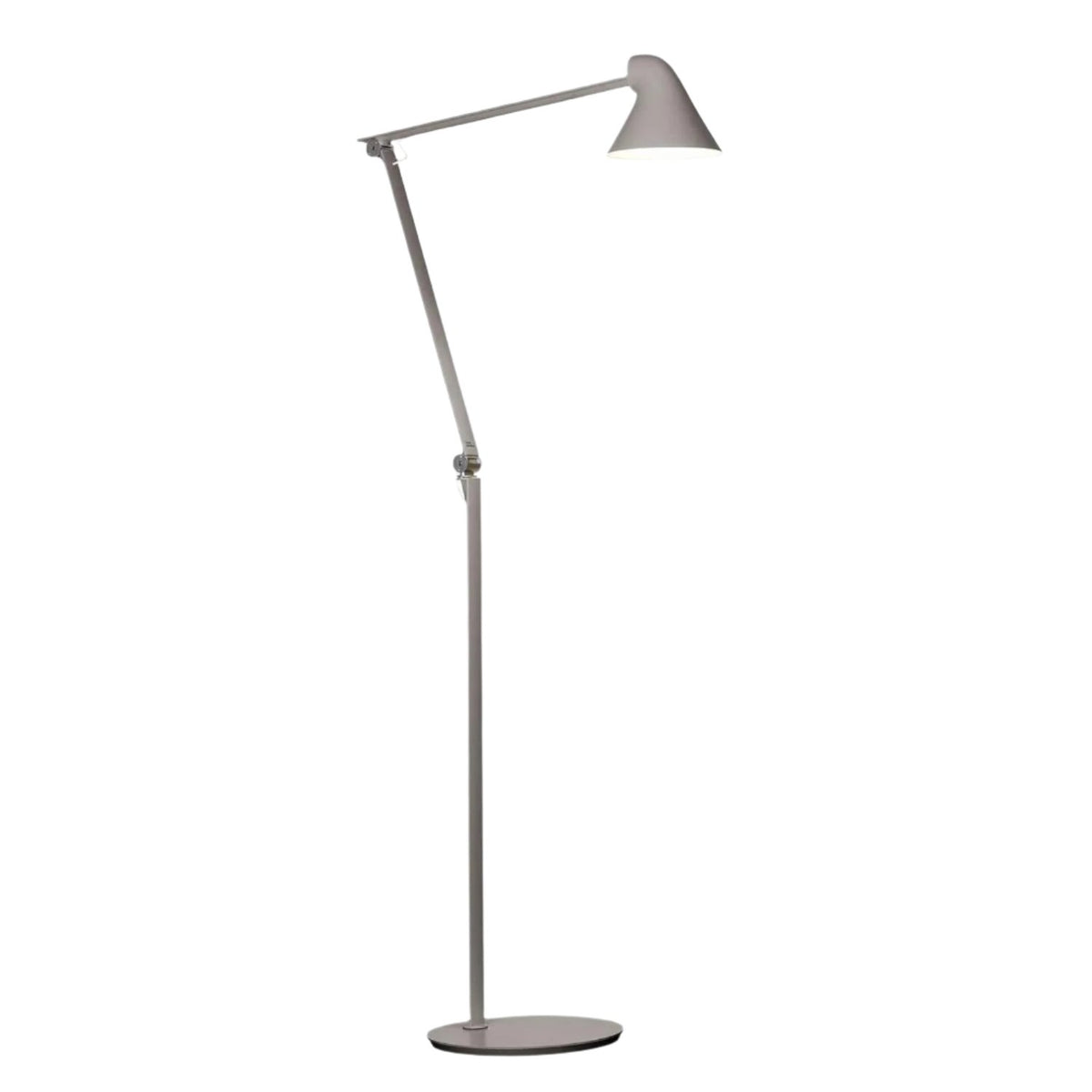 NJP LED Floor Lamp Floor Lamps Louis Poulsen Light Alu Grey 2700K 