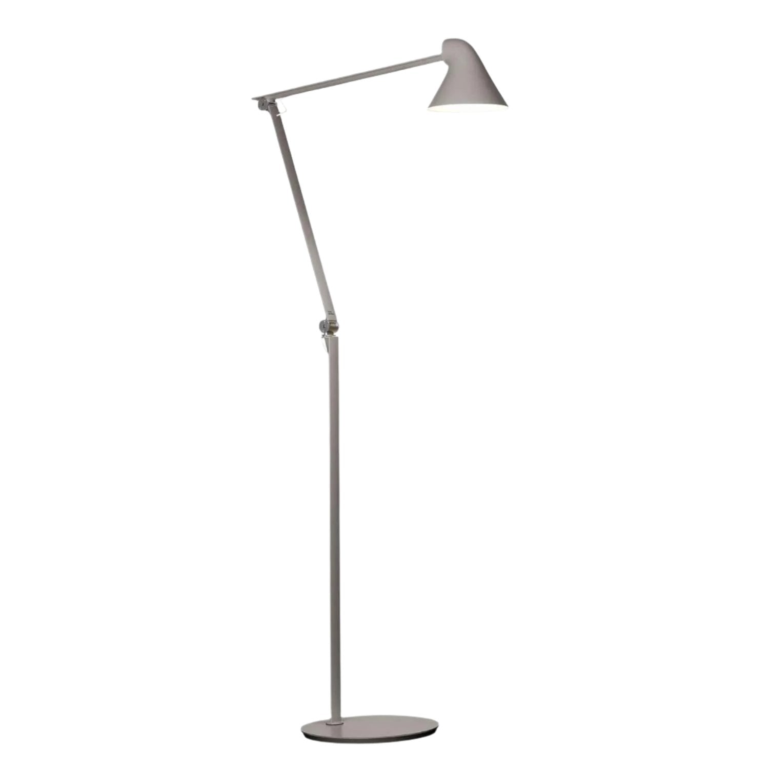 NJP LED Floor Lamp Floor Lamps Louis Poulsen Light Alu Grey 2700K 