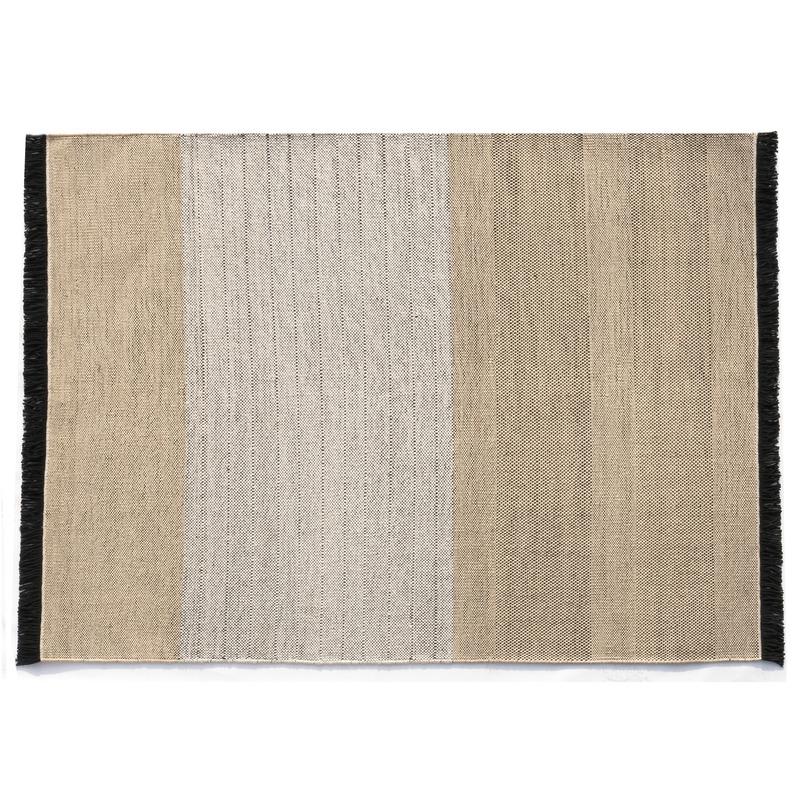 Tres Outdoor Rug Rug NaniMarquina Stripes Black outdoor Large - 9’10" x 13’1" 